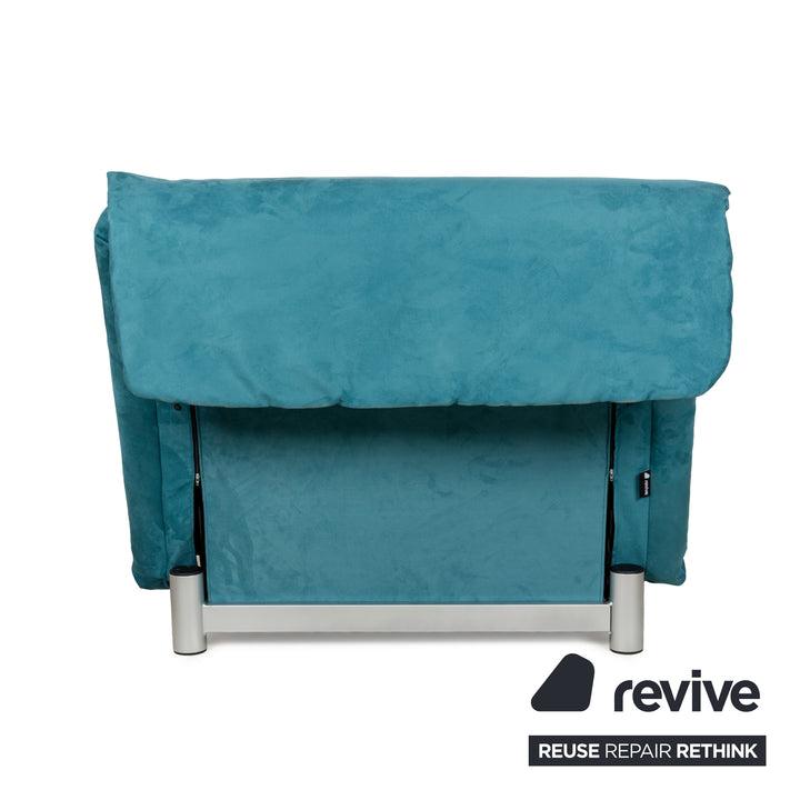 Ligne Roset Multy Stoff Sessel Blau Petrol Schlaffunktion Neubezug
