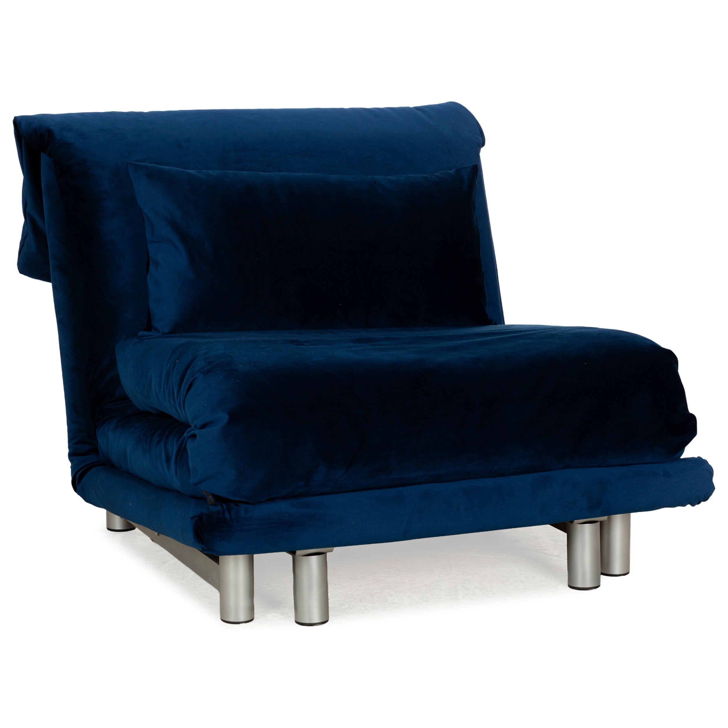 Ligne Roset Multy Stoff Sessel Blau Schlaffunktion Neubezug