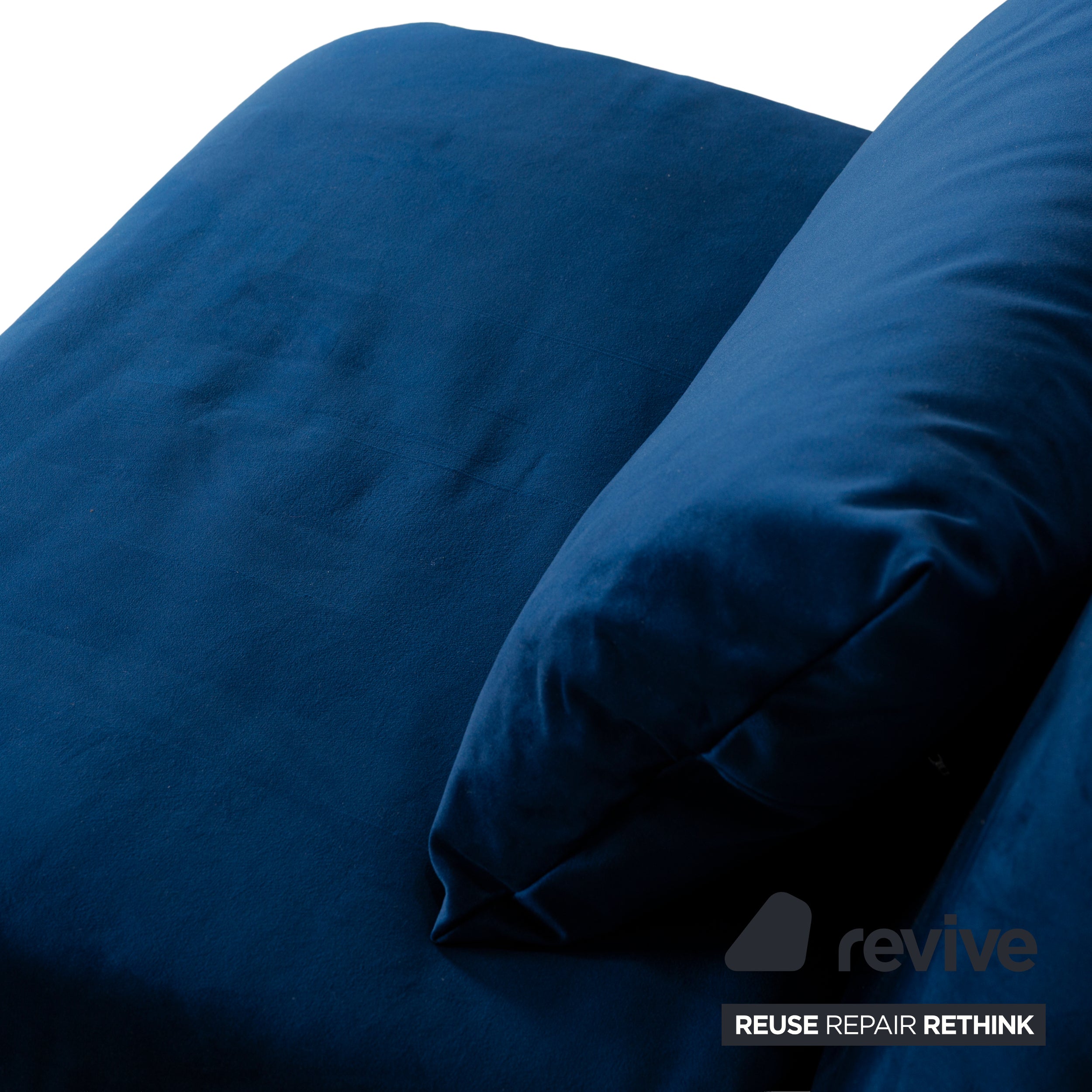 Fauteuil Ligne Roset Multy en tissu bleu fonction couchage nouvelle housse