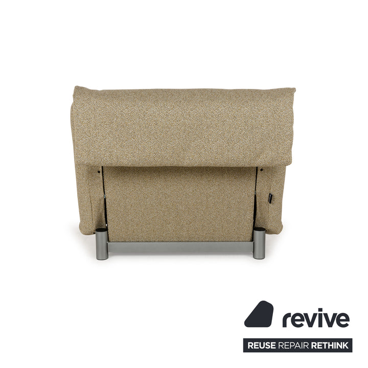 Ligne Roset Multy Fabric Armchair Yellow Beige Sleeping Function New Cover