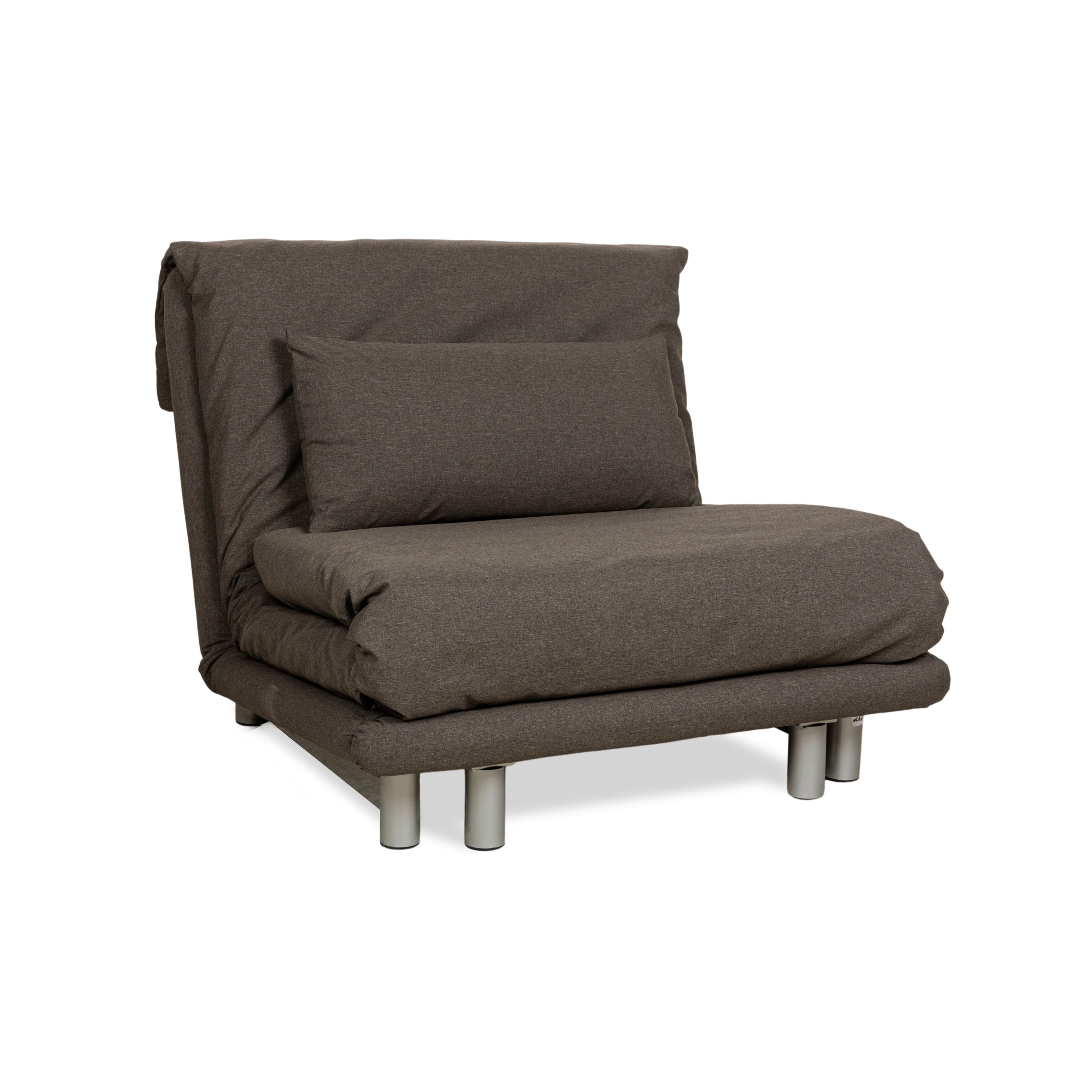 Fauteuil ligne roset Multy en tissu gris neuf, housse, fonction manuelle