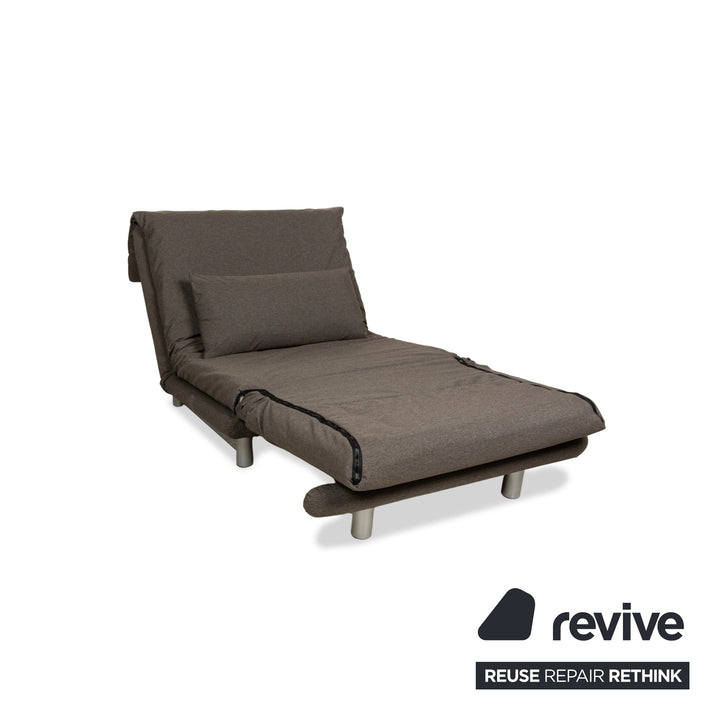 ligne roset Multy Stoff Sessel Grau Neubezug manuelle Funktion