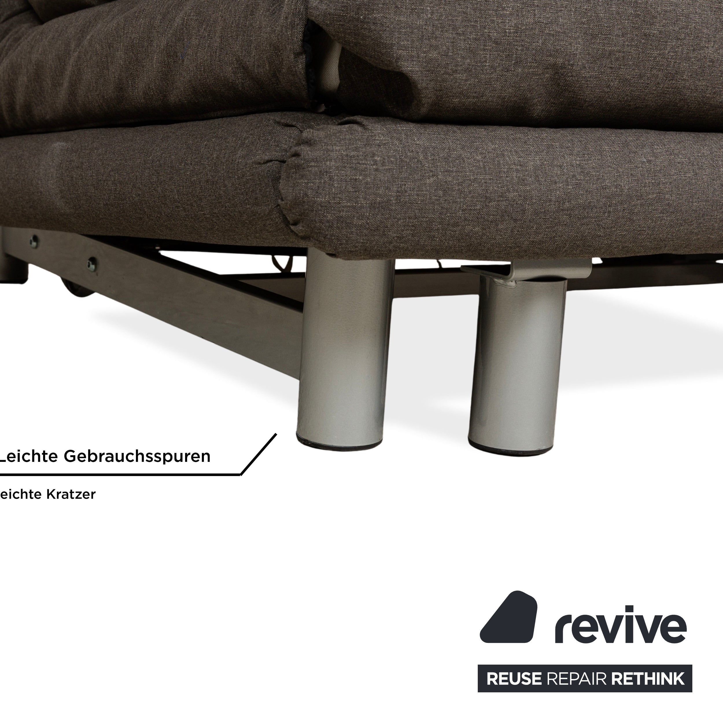 Fauteuil ligne roset Multy en tissu gris neuf, housse, fonction manuelle