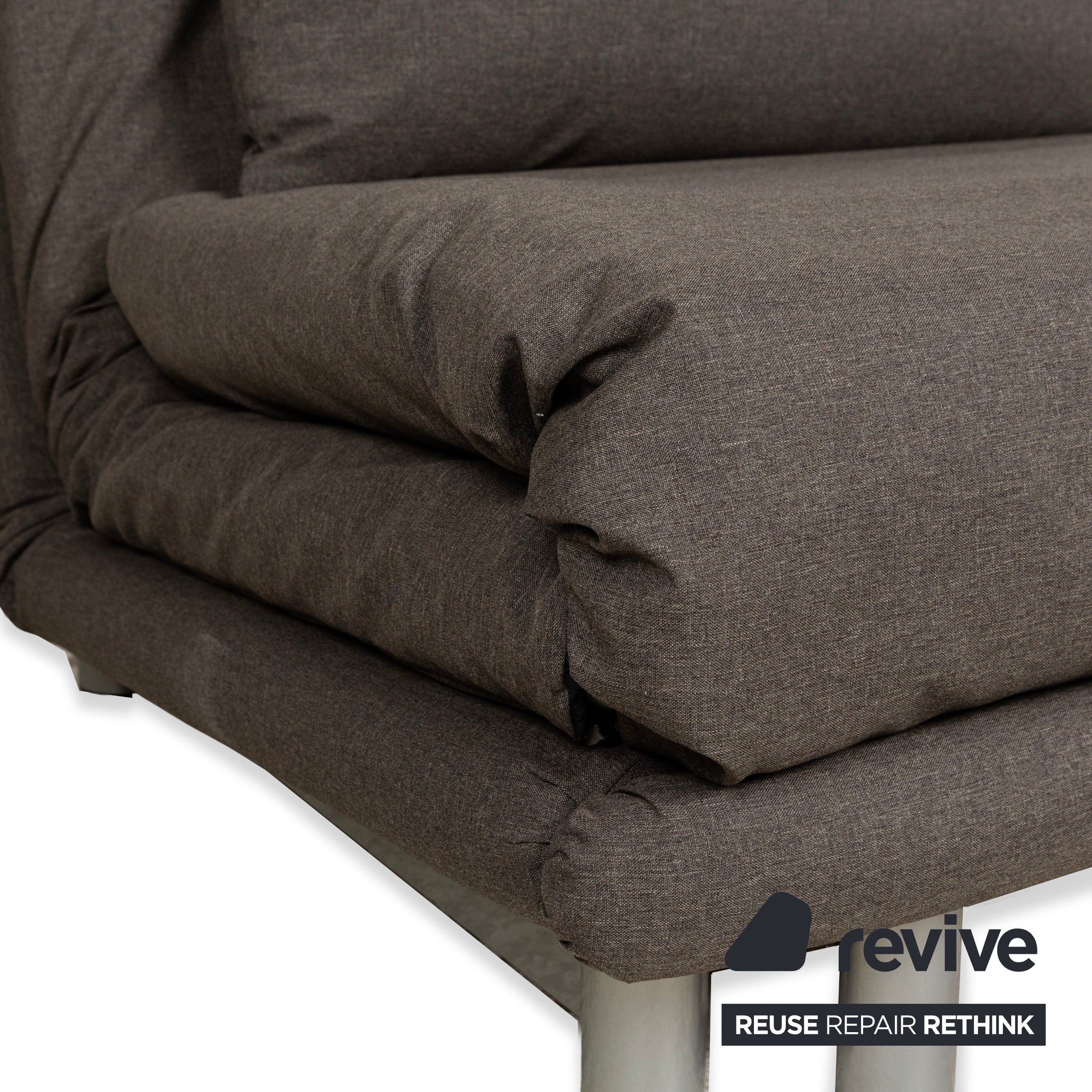 Fauteuil ligne roset Multy en tissu gris neuf, housse, fonction manuelle