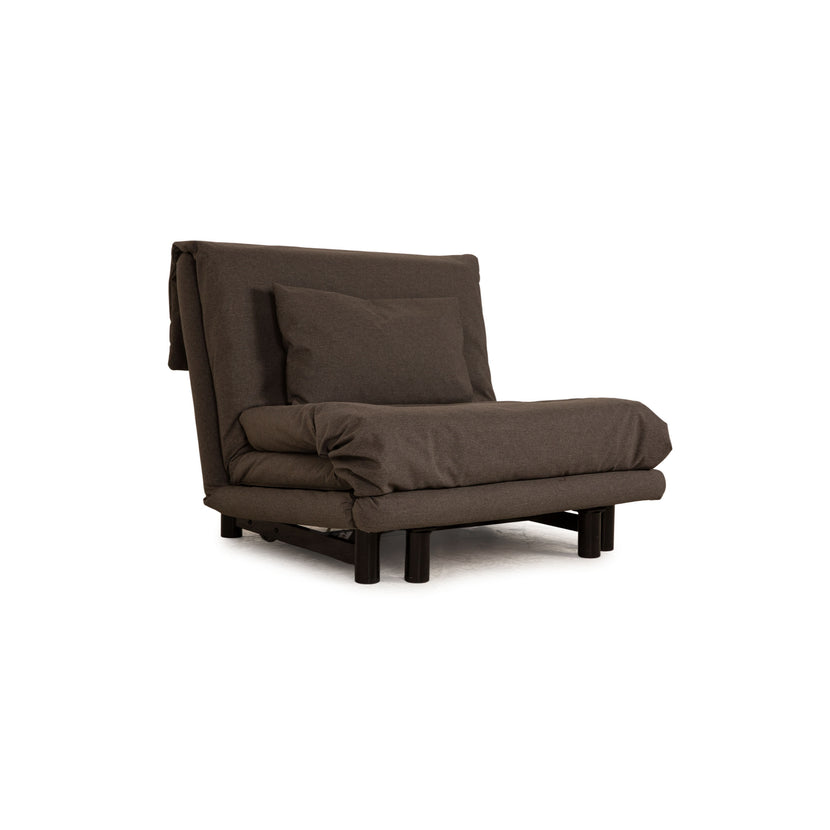Ligne Roset Fauteuil En Tissu Multy Gris Canapé Fonction Canapé