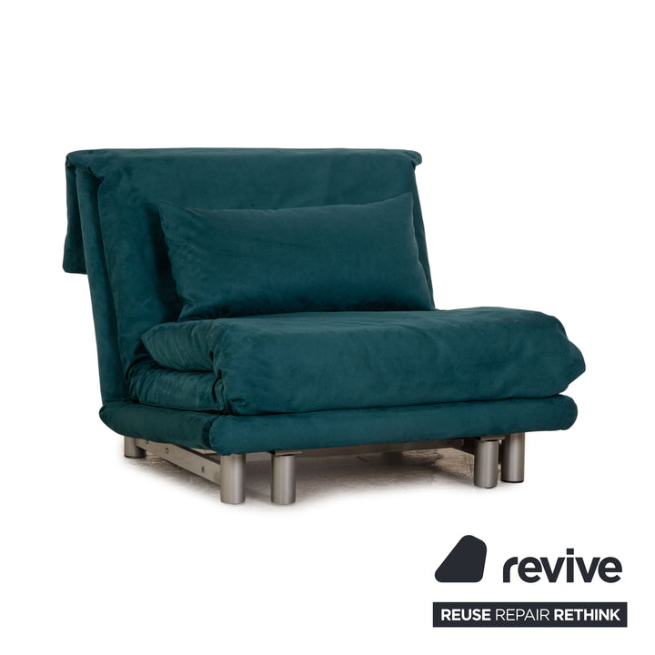 ligne roset Multy fabric armchair turquoise sleeping function daybed function reclining chair sleeping chair new cover