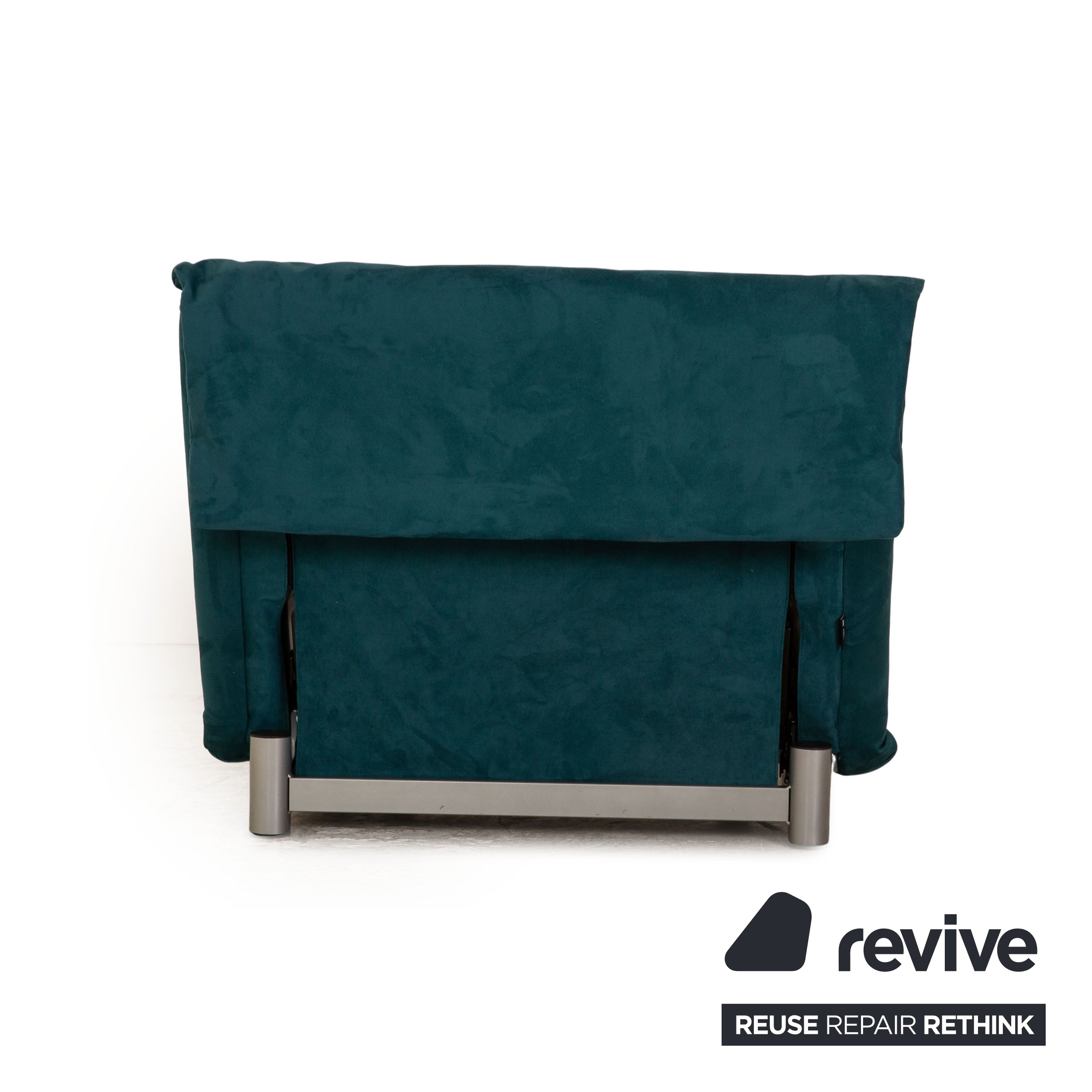 Ligne roset Fauteuil en tissu Multy turquoise fonction sommeil fonction lit de repos chaise inclinable chaise de couchage nouvelle housse