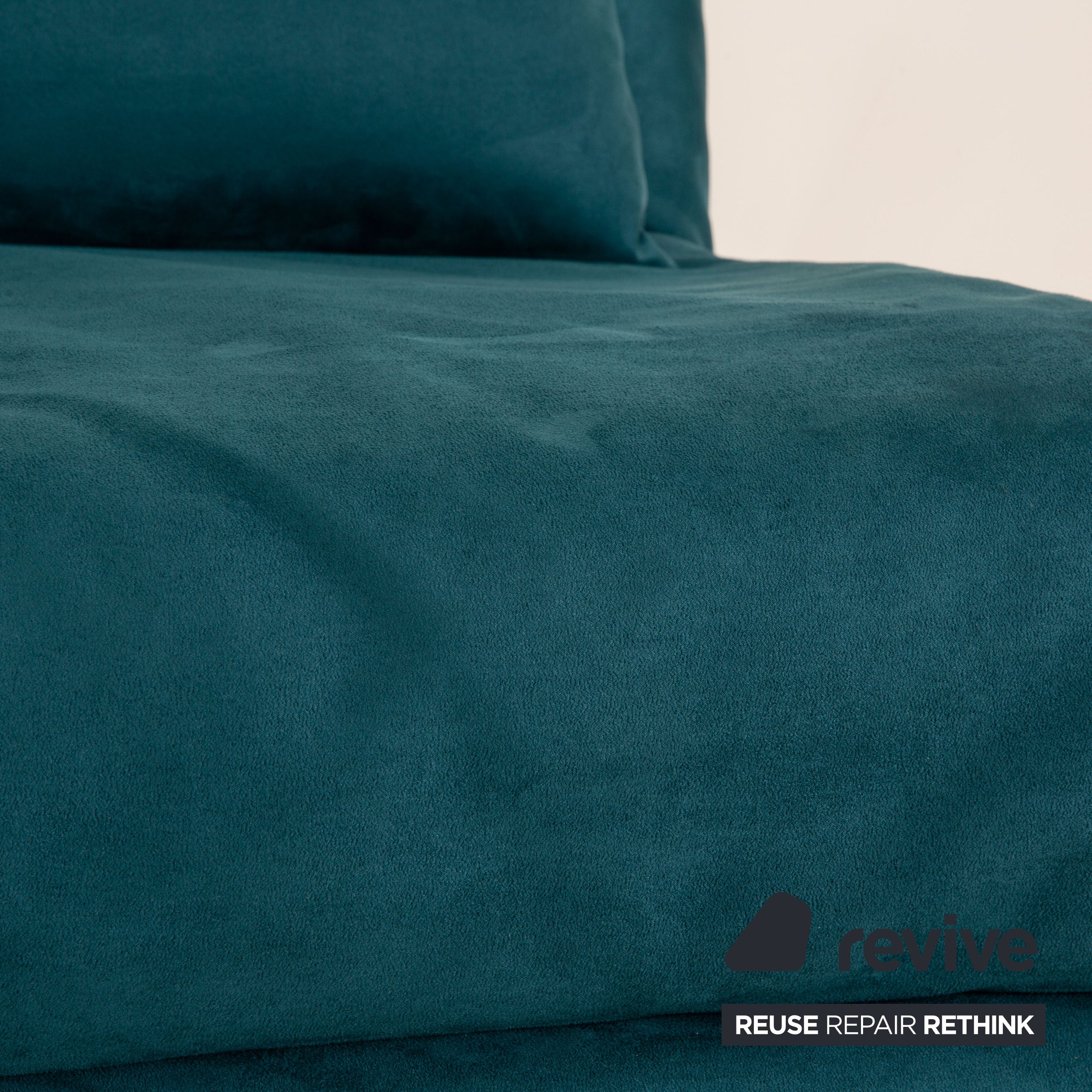 Ligne roset Fauteuil en tissu Multy turquoise fonction sommeil fonction lit de repos chaise inclinable chaise de couchage nouvelle housse