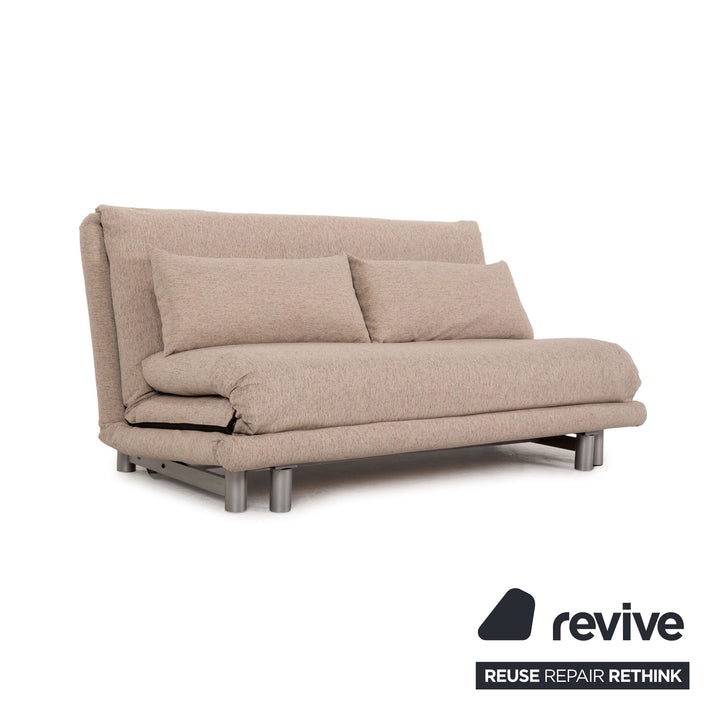 ligne roset Multy Stoff Sofa Beige Dreisitzer Couch Funktion Neubezug