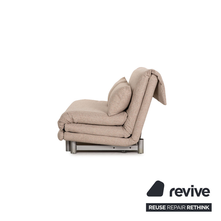 ligne roset Multy Stoff Sofa Beige Dreisitzer Couch Funktion Neubezug