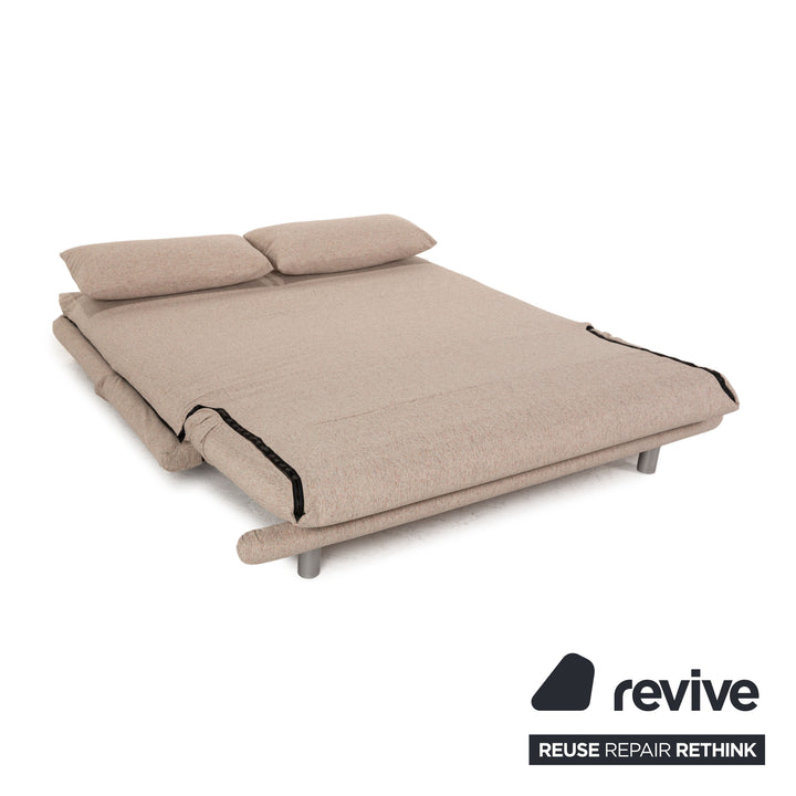 ligne roset Multy Stoff Sofa Beige Dreisitzer Couch Funktion Neubezug