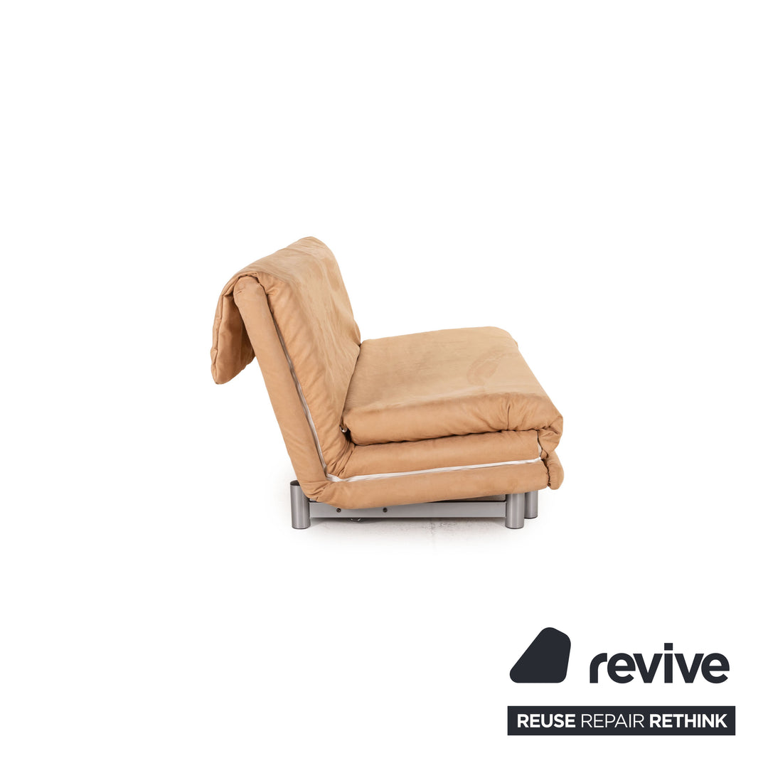 Ligne Roset Multy stoffen bank beige driezitsbank met slaapfunctie