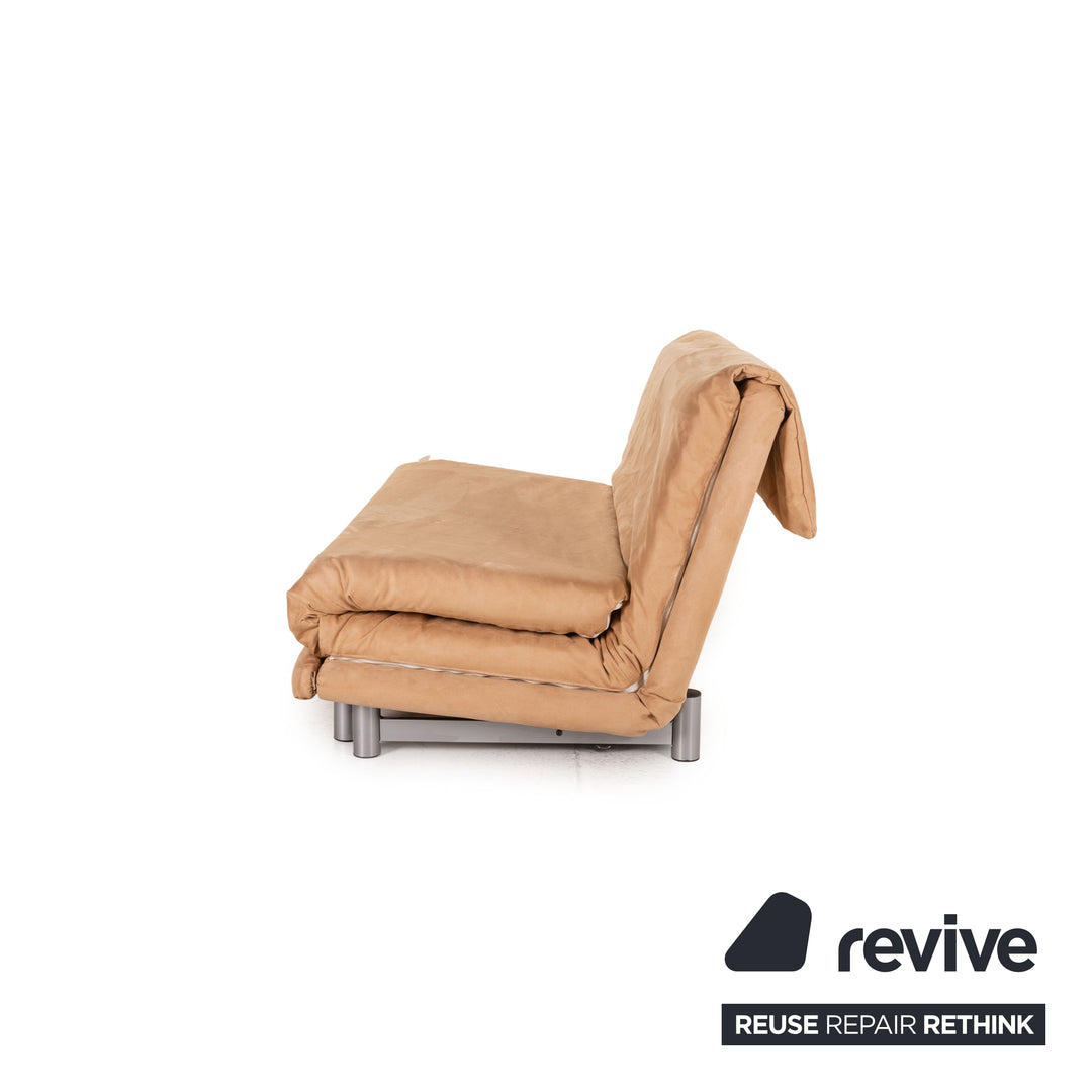 Ligne Roset Multy stoffen bank beige driezitsbank met slaapfunctie