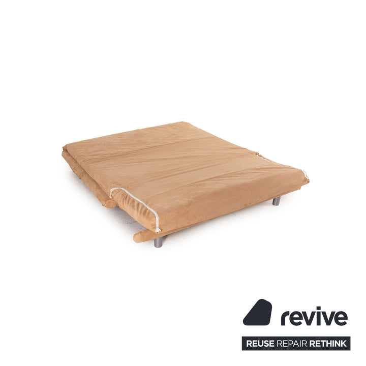 Ligne Roset Multy stoffen bank beige driezitsbank met slaapfunctie