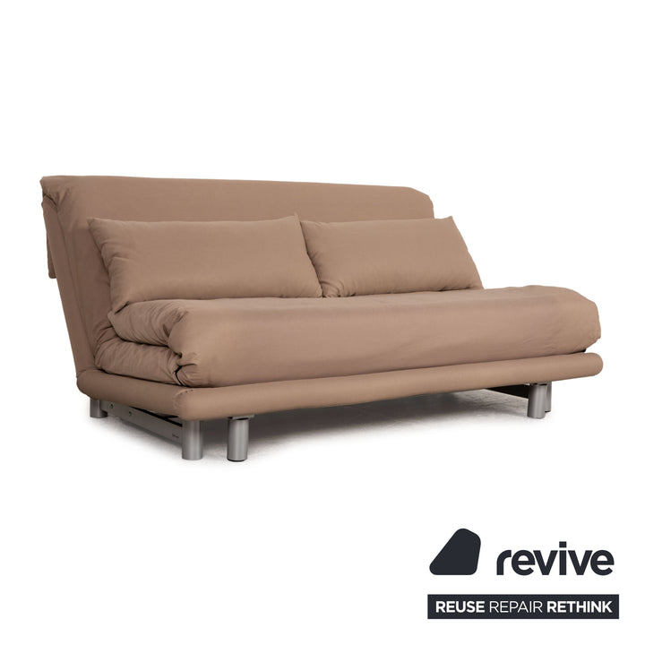 Ligne  Roset Multy Stoff Sofa Beige Dreisitzer Couch Schlaffunktion