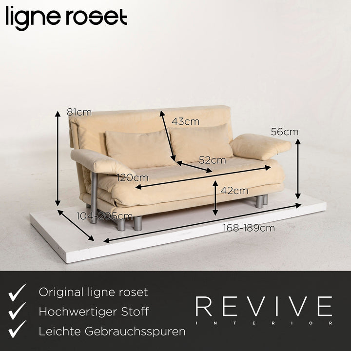 Ligne roset Multy tissu canapé beige trois places fonction sommeil canapé lit canapé #12324