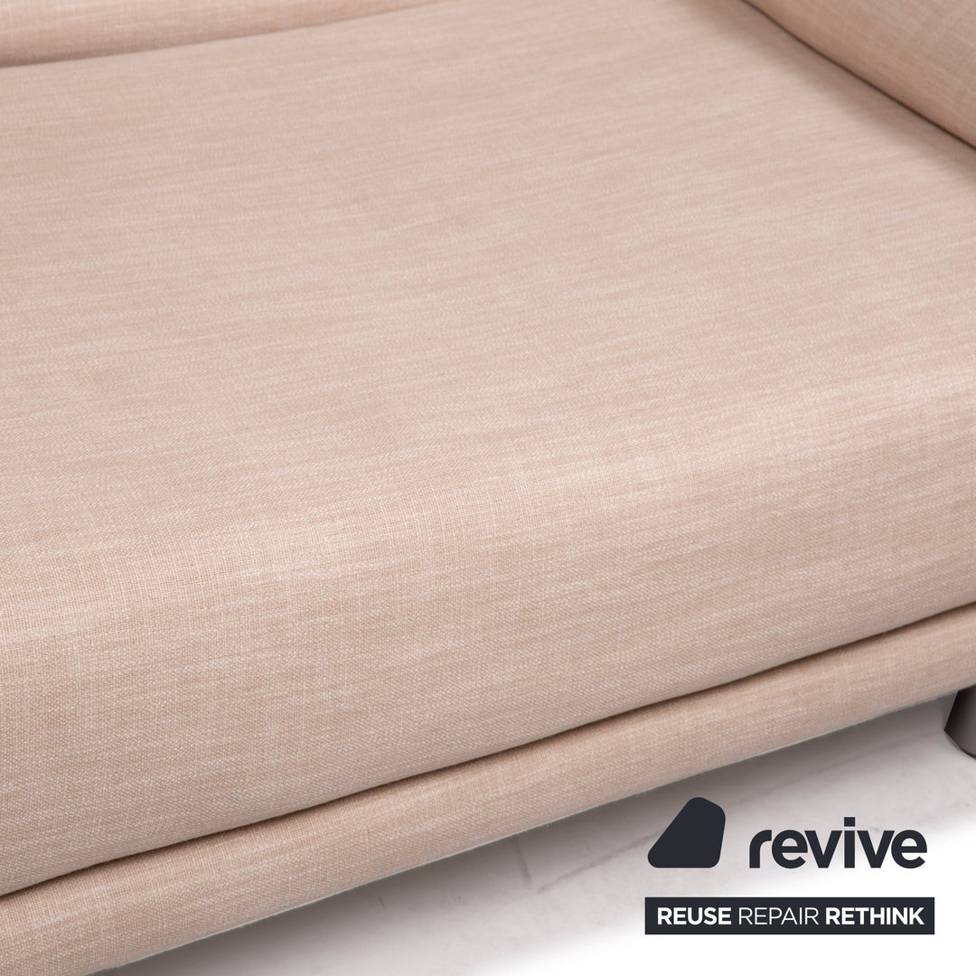 ligne roset Canapé en tissu Multy beige fonction couchage deux places