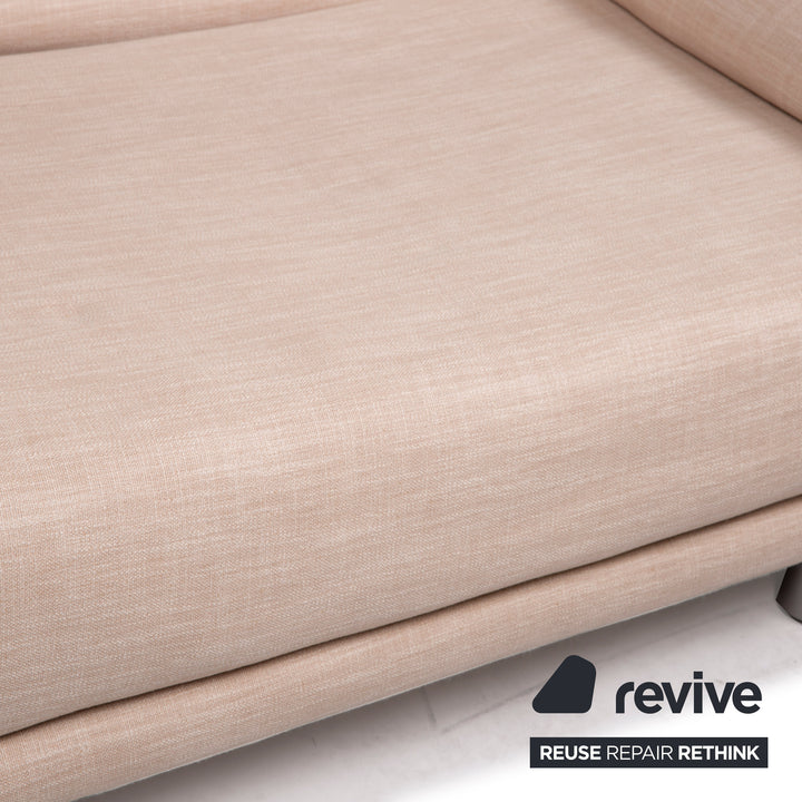 ligne roset Canapé en tissu Multy beige fonction couchage deux places