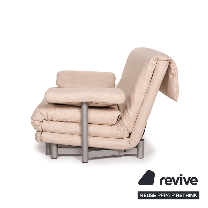 ligne roset Canapé en tissu Multy beige fonction couchage deux places