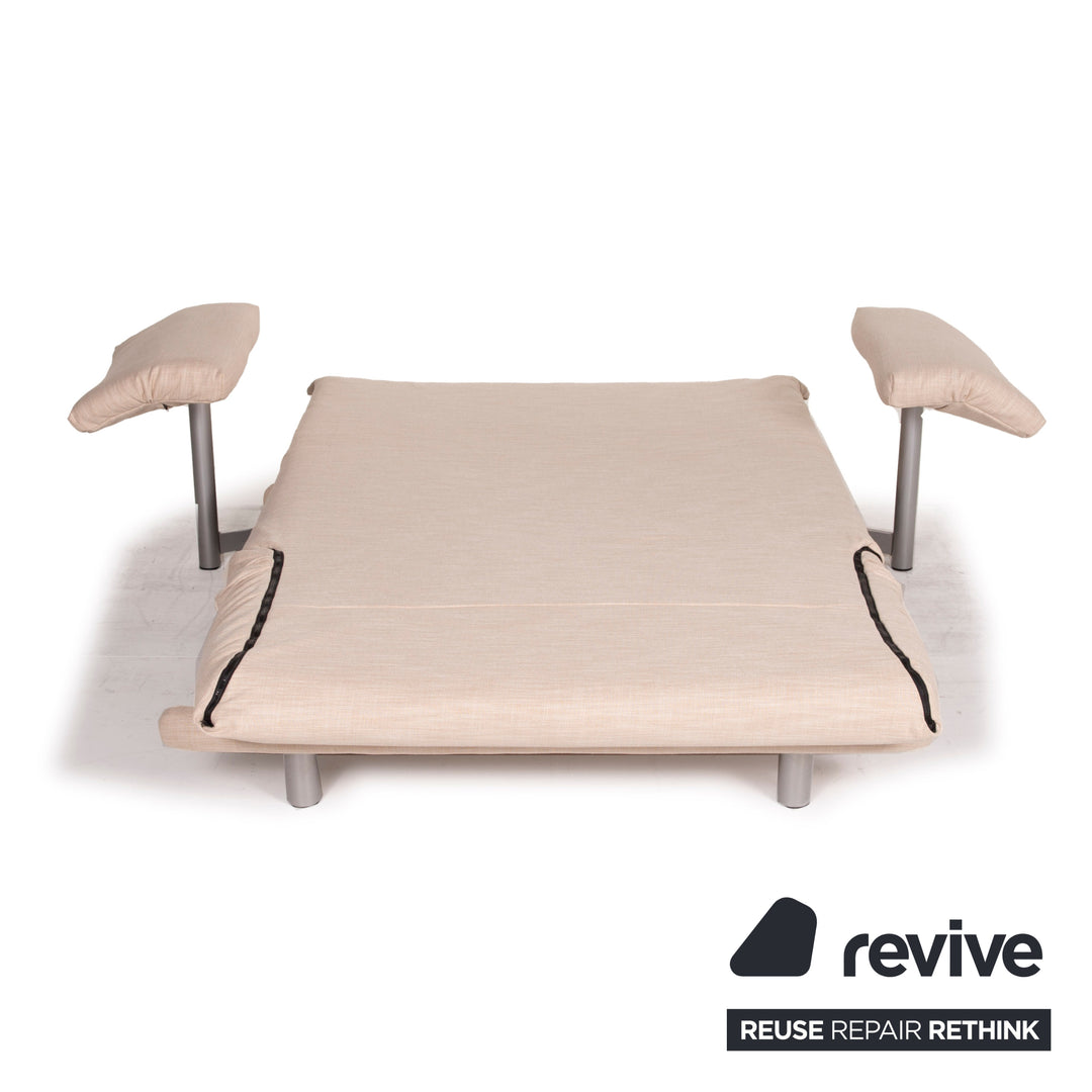 ligne roset Canapé en tissu Multy beige fonction couchage deux places