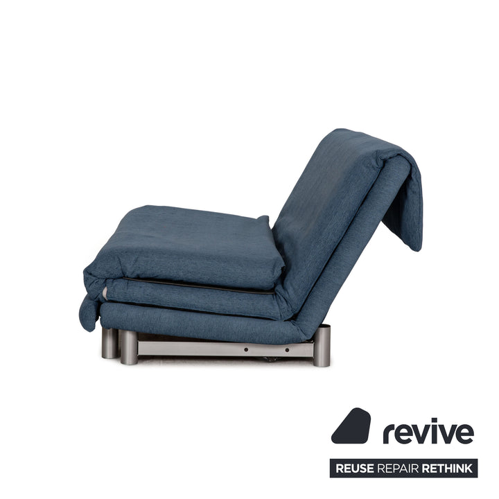 Ligne Roset Canapé En Tissu Multy Bleu Fonction Canapé Trois Places Fonction Sommeil