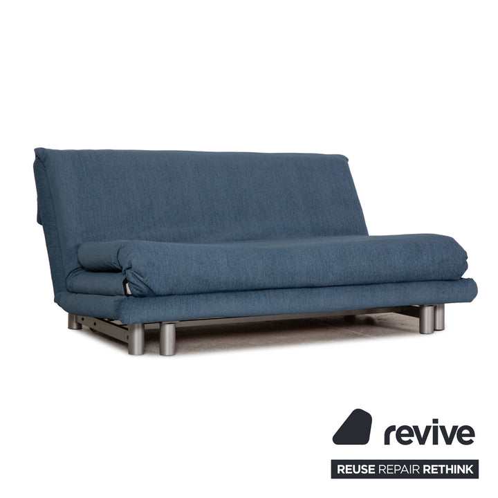 Ligne Roset Canapé En Tissu Multy Bleu Fonction Canapé Trois Places Fonction Sommeil