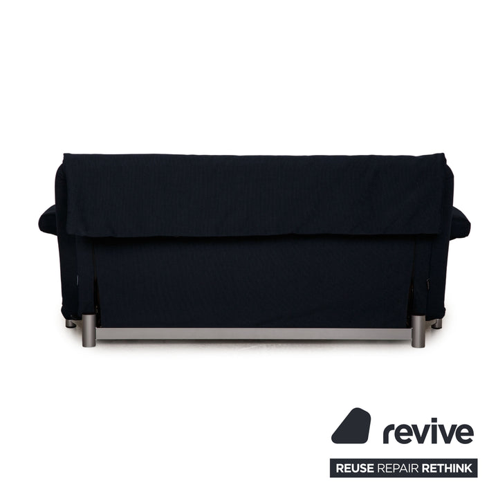 ligne roset Multy Stoff Sofa Blau Dreisitzer Couch Funktion Schlaffunktion Neubezug inkl. Armlehnen