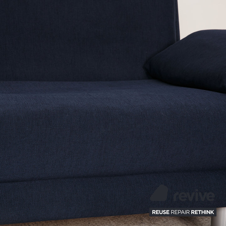 ligne roset Multy Stoff Sofa Blau Dreisitzer Couch Funktion Schlaffunktion Neubezug inkl. Armlehnen