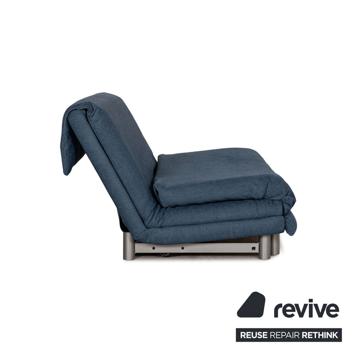 Ligne Roset Canapé En Tissu Multy Bleu Fonction Canapé Trois Places Fonction Sommeil