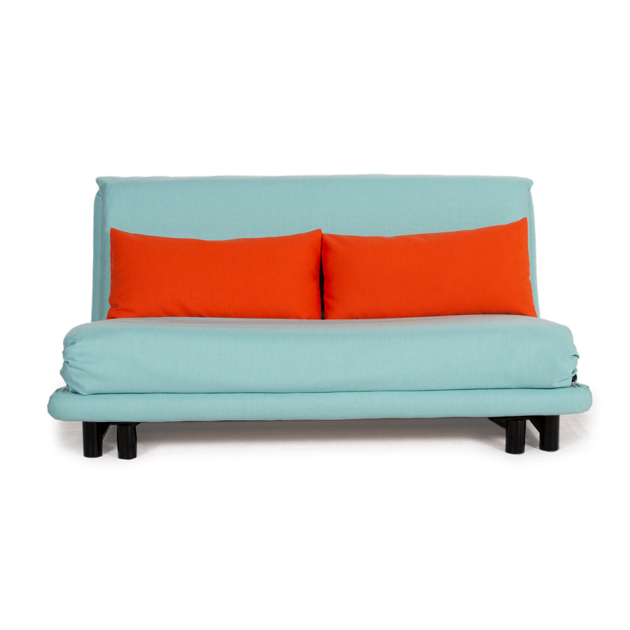 ligne roset Canapé en tissu Multy bleu fonction couchage 3 places housse neuve