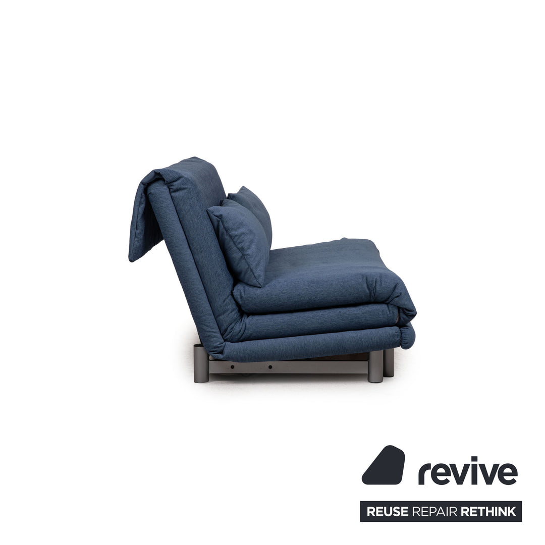 ligne roset Multy fabric sofa blue three-seater sofa bed sleeping function couch