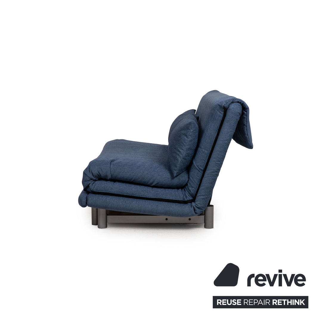 ligne roset Multy Stoff Sofa Blau Dreisitzer Schlafsofa Schlaffunktion Funktion Couch