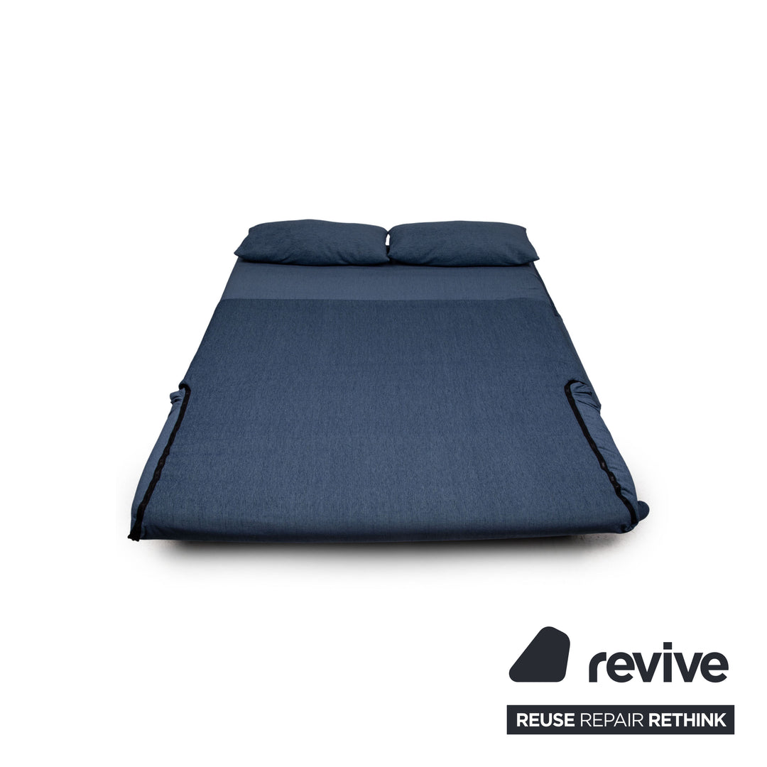 ligne roset Multy fabric sofa blue three-seater sofa bed sleeping function couch