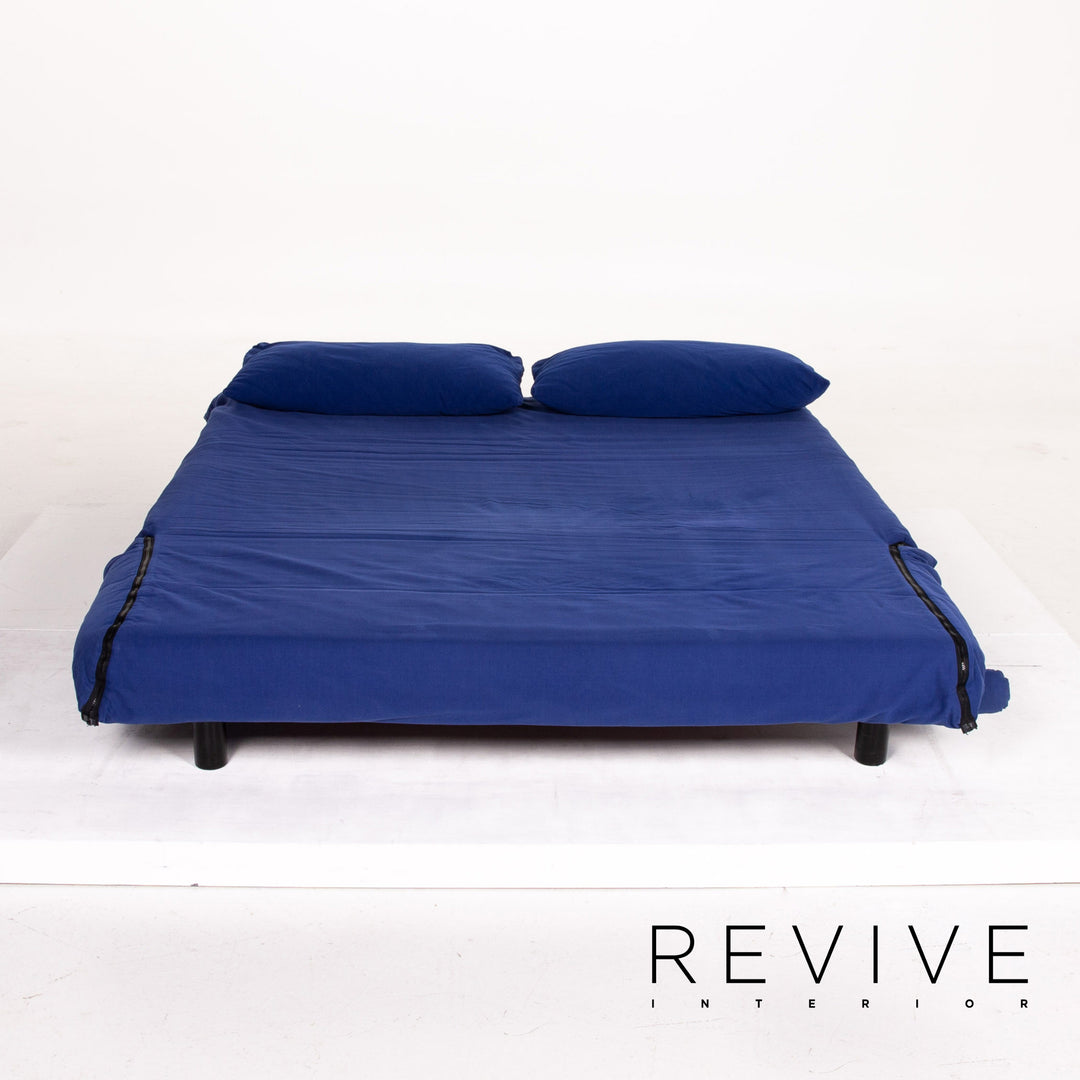 ligne roset Multy Fabric Sofa Blue Sleeping Function Sofa Bed Couch #14509