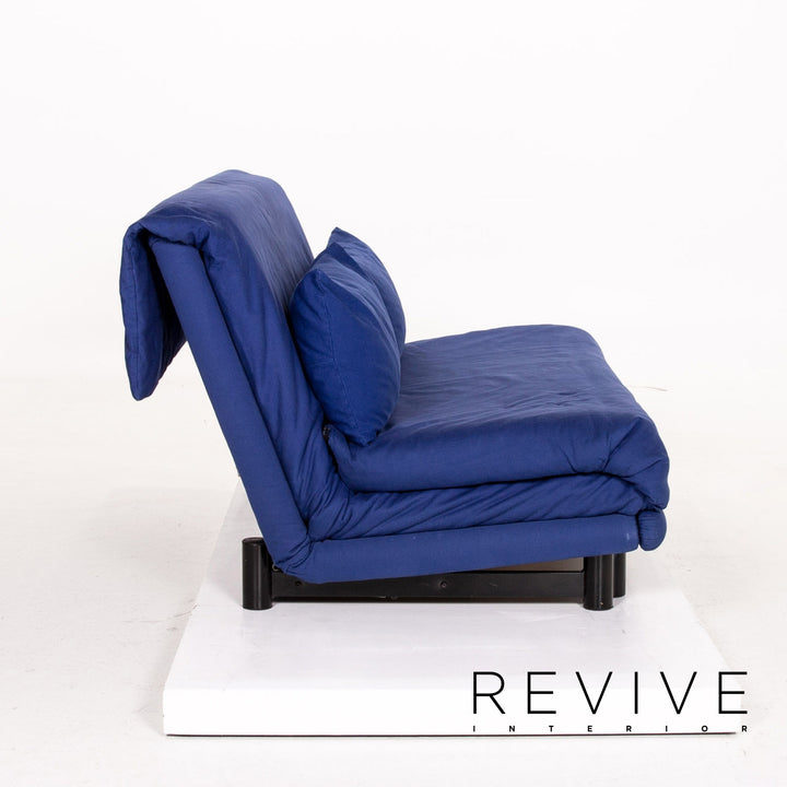 ligne roset Multy Fabric Sofa Blue Sleeping Function Sofa Bed Couch #14509
