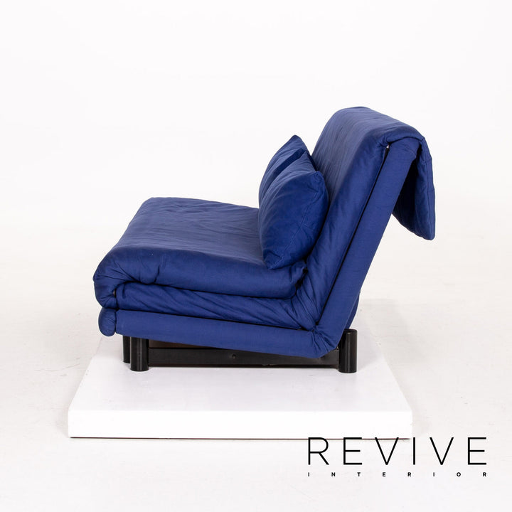ligne roset Multy Fabric Sofa Blue Sleeping Function Sofa Bed Couch #14509