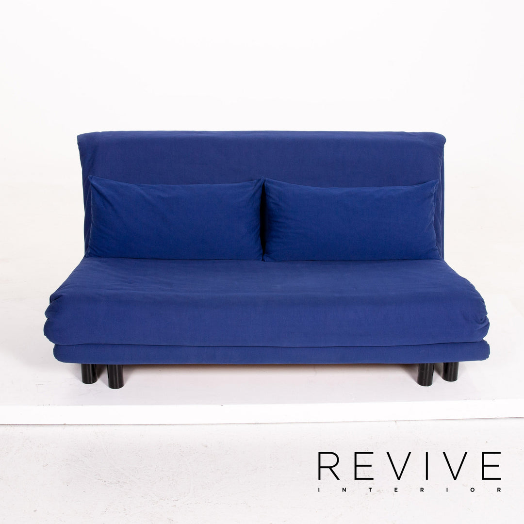 ligne roset Multy Fabric Sofa Blue Sleeping Function Sofa Bed Couch #14509