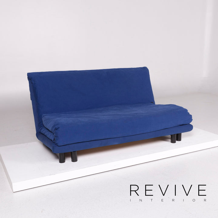 ligne roset Multy Fabric Three Seater Sofa Blue Sofa Bed Sleep Function Couch #11500