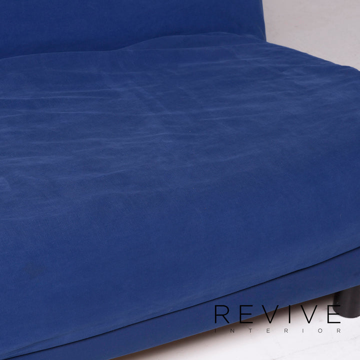 ligne roset Multy Fabric Three Seater Sofa Blue Sofa Bed Sleep Function Couch #11500