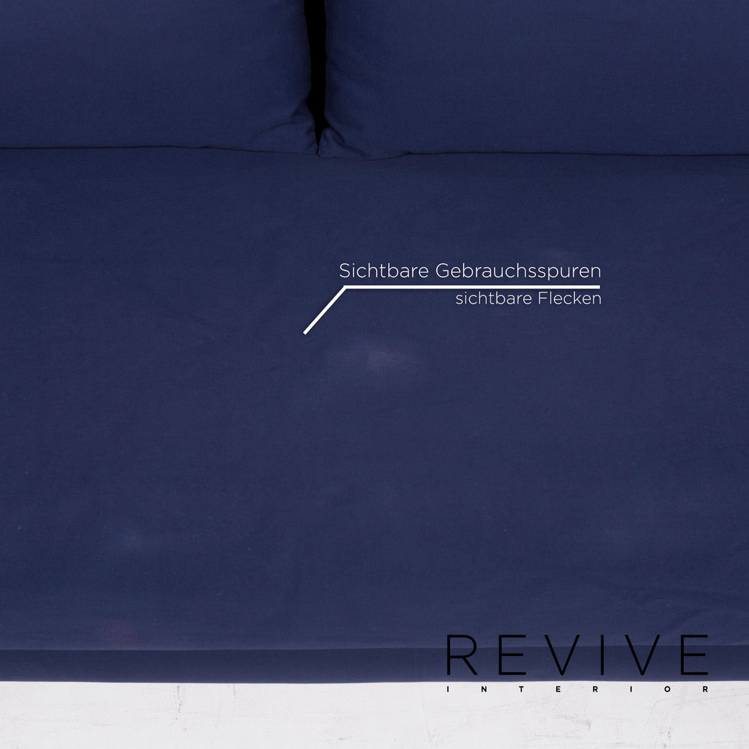 ligne roset Multy Stoff Sofa Blau Dreisitzer Schlaffunktion #12830