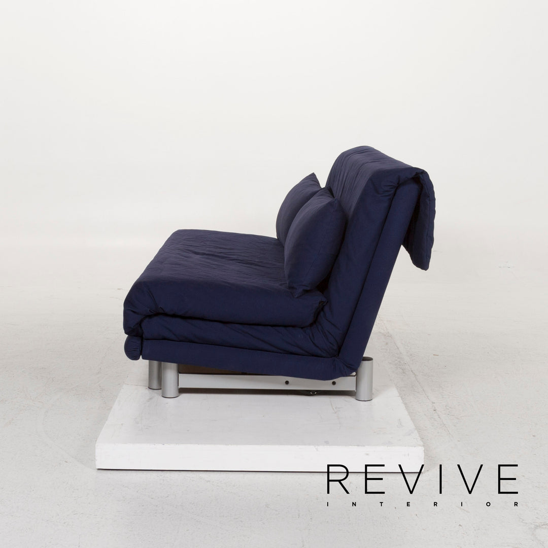 ligne roset Multy Stoff Sofa Blau Dreisitzer Schlaffunktion #12830