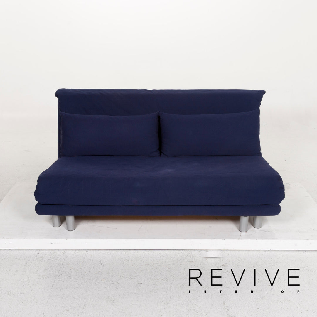 ligne roset Multy Stoff Sofa Blau Dreisitzer Schlaffunktion #12830