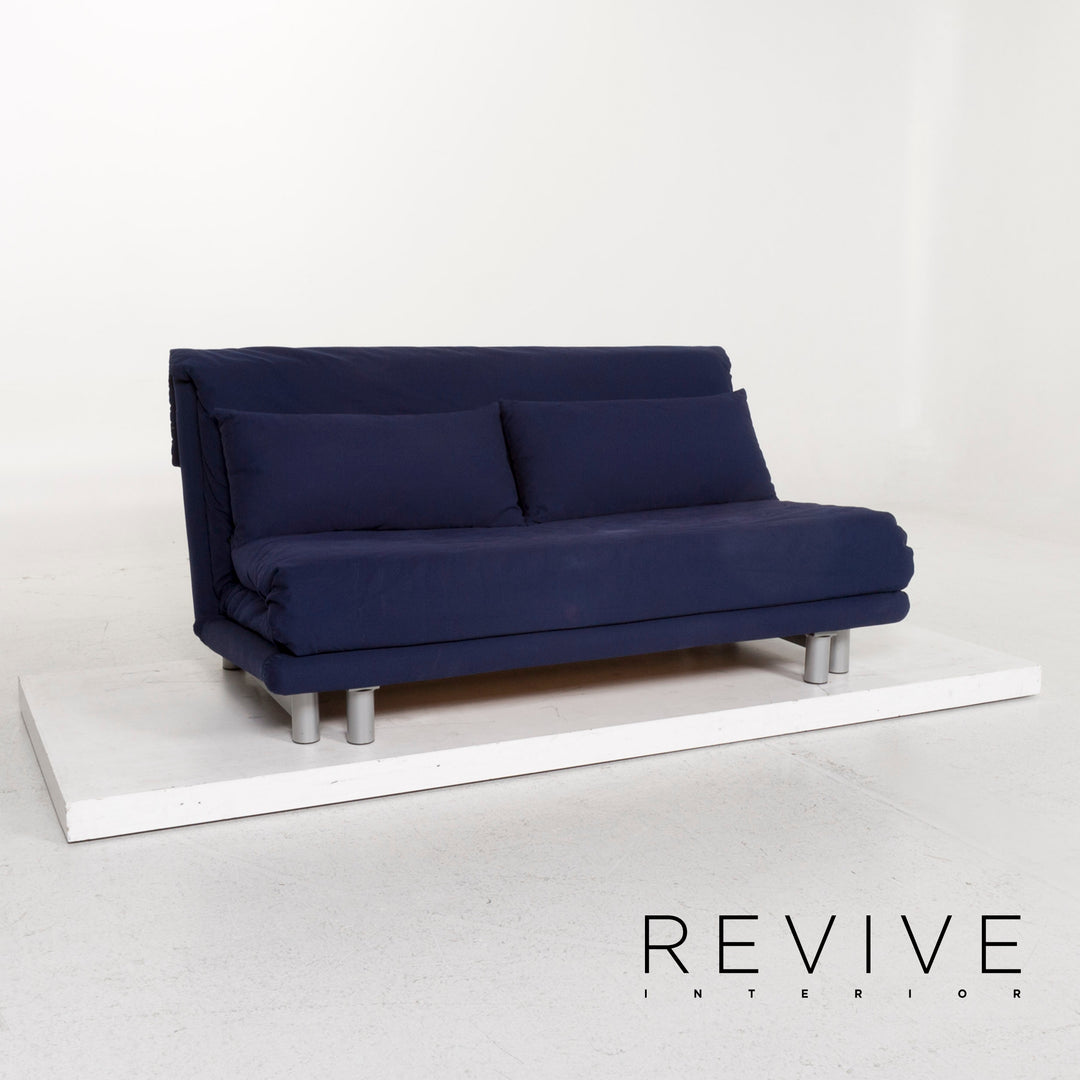 ligne roset Multy Stoff Sofa Blau Dreisitzer Schlaffunktion #12830