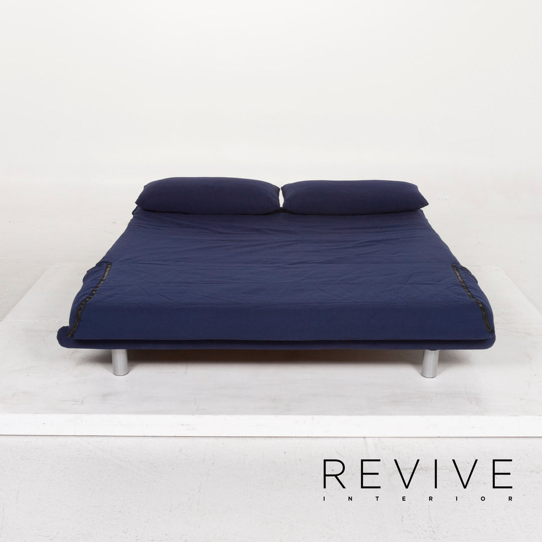 ligne roset Multy Stoff Sofa Blau Dreisitzer Schlaffunktion #12830