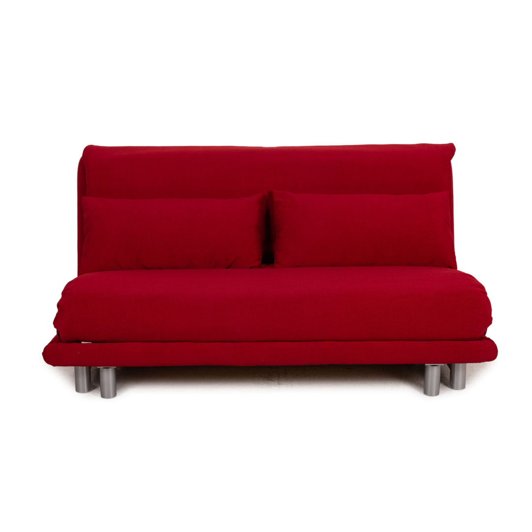 Ligne Roset Multy Stoff Sofa Bordeaux Dreisitzer Couch Funktion Schlaffunktion