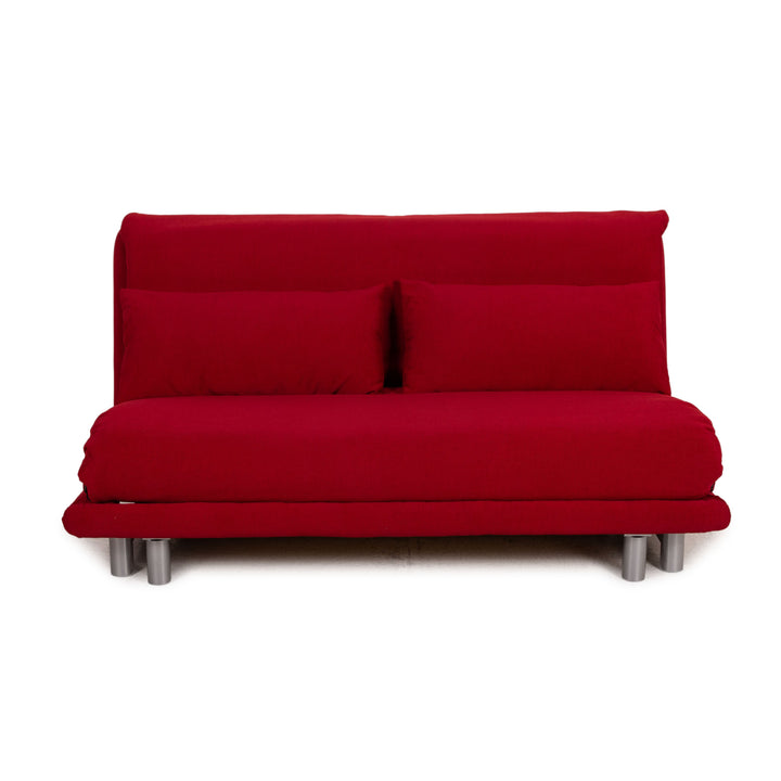 Ligne Roset Multy Stoff Sofa Bordeaux Dreisitzer Couch Funktion Schlaffunktion