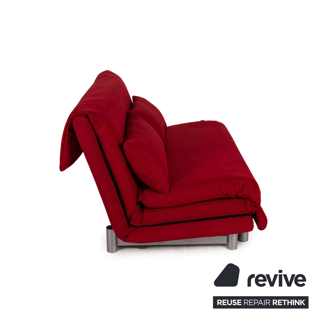 Ligne Roset Multy Stoff Sofa Bordeaux Dreisitzer Couch Funktion Schlaffunktion