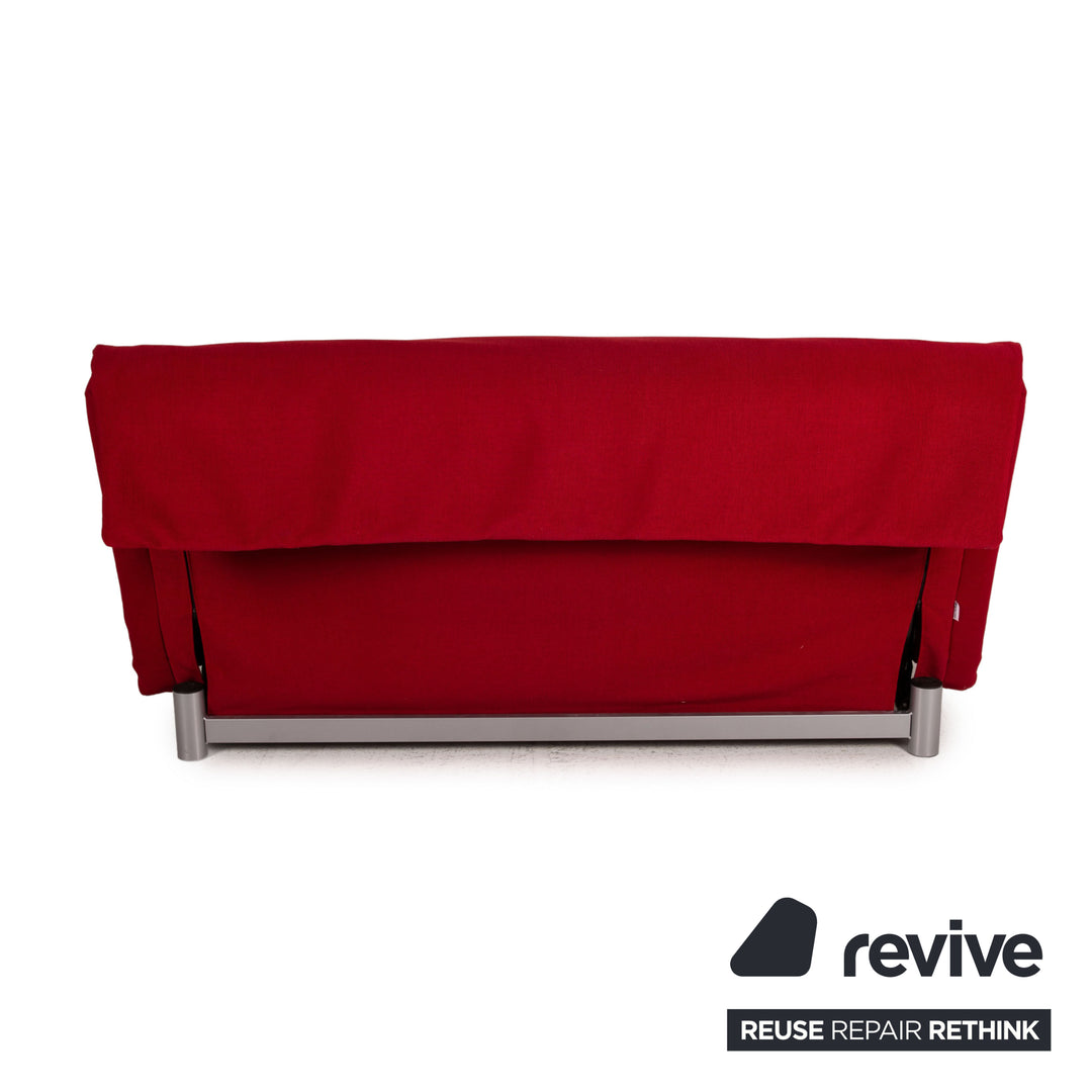 Ligne Roset Multy Stoff Sofa Bordeaux Dreisitzer Couch Funktion Schlaffunktion