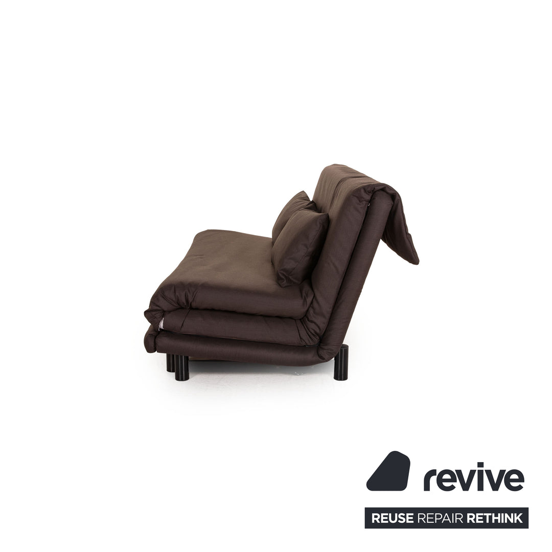 ligne roset Multy Stoff Sofa Braun Dreisitzer Funktion Schlaffunktion Couch