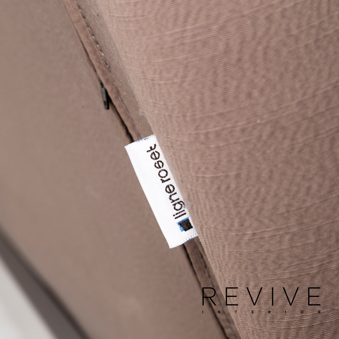 Ligne roset canapé en tissu Multy marron gris beige canapé lit trois places fonction sommeil canapé #12464